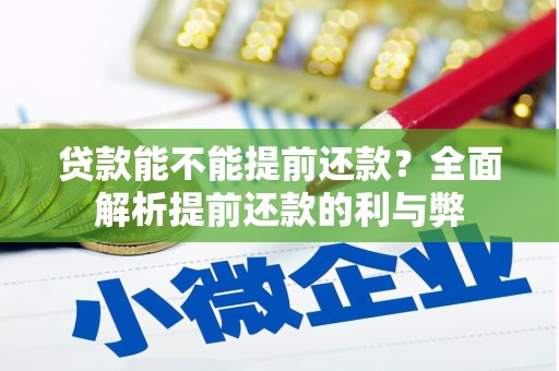 宜州贷款能不能提前还款？全面解析提前还款的利与弊