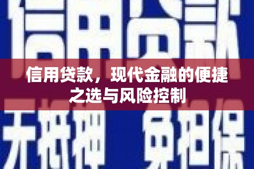 宜州信用贷款，现代金融的便捷之选与风险控制