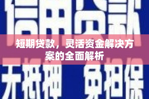 宜州短期贷款，灵活资金解决方案的全面解析