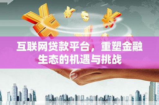 宜州互联网贷款平台，重塑金融生态的机遇与挑战