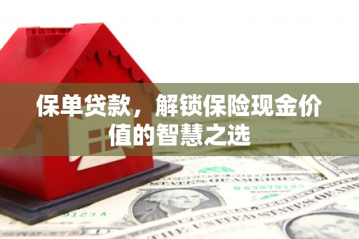 宜州保单贷款，解锁保险现金价值的智慧之选