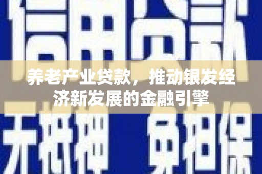 宜州养老产业贷款，推动银发经济新发展的金融引擎
