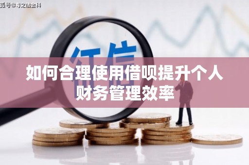 宜州如何合理使用借呗提升个人财务管理效率