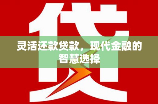 宜州灵活还款贷款，现代金融的智慧选择