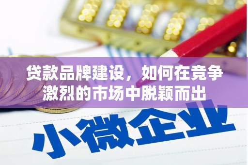 宜州贷款品牌建设，如何在竞争激烈的市场中脱颖而出