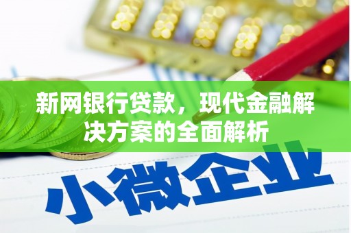 宜州新网银行贷款，现代金融解决方案的全面解析