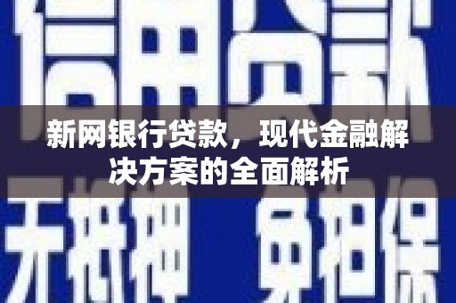 宜州新网银行贷款，现代金融解决方案的全面解析