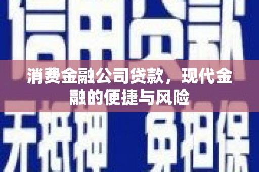 宜州消费金融公司贷款，现代金融的便捷与风险