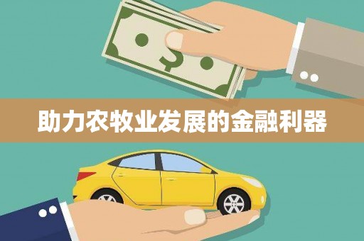 宜州助力农牧业发展的金融利器