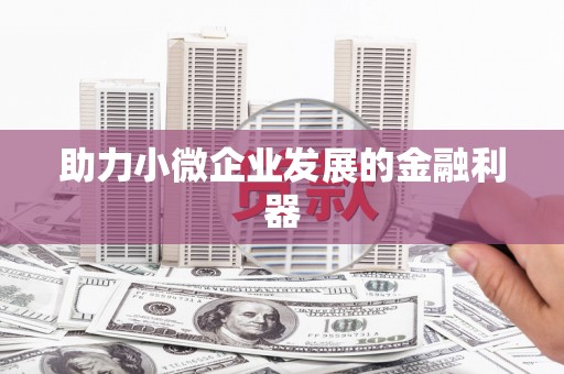 宜州助力小微企业发展的金融利器